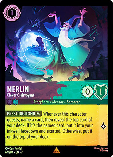 Merlin - Clever Clairvoyant (LOR_ARC) / Foil