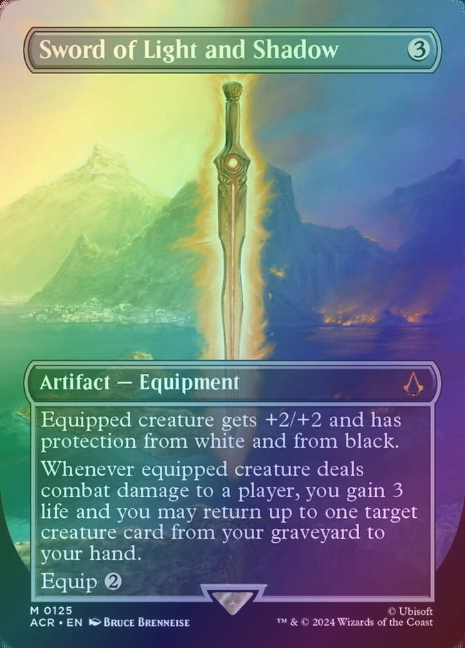 Sword of Light and Shadow (ACR) (125) / Borderless / Foil