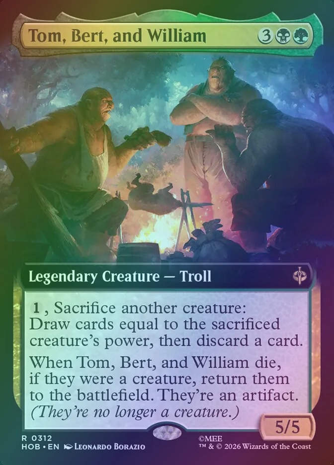 Tom, Bert, and William (HOB) (312) / Extended Art / Foil