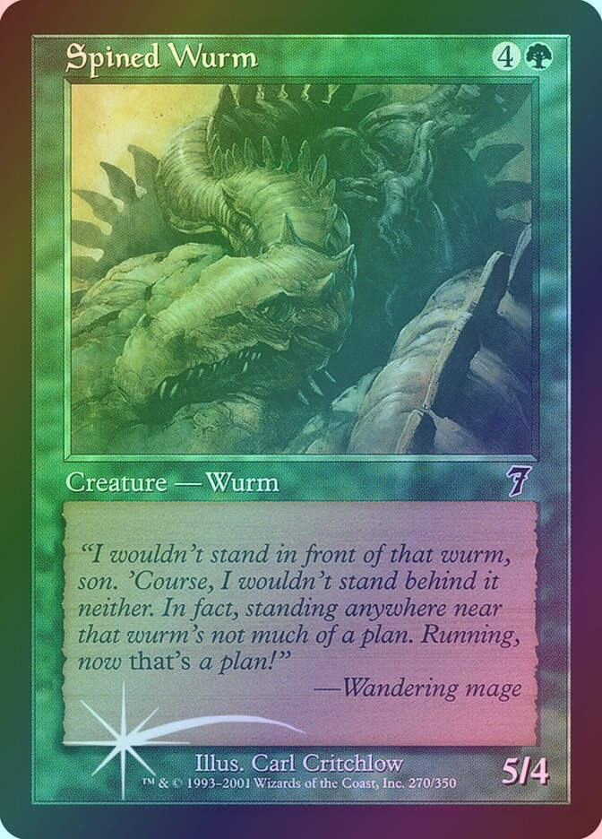 Spined Wurm (7ED) (270★) / Foil