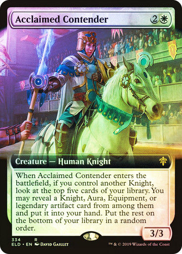 Acclaimed Contender (ELD) (334) / Extended Art / Foil