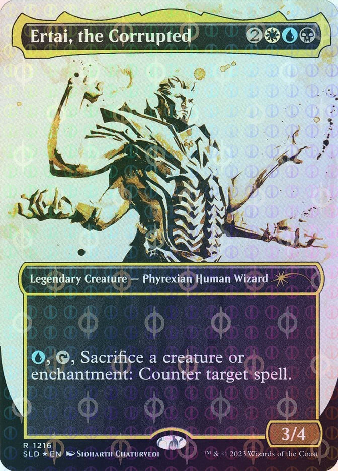 Ertai, the Corrupted (SLD) (1216) / Borderless / Step-and-Compleat Foil