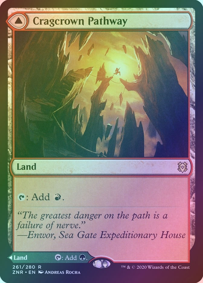 Cragcrown Pathway // Timbercrown Pathway (ZNR) (261) / Foil — cara 1 de 2