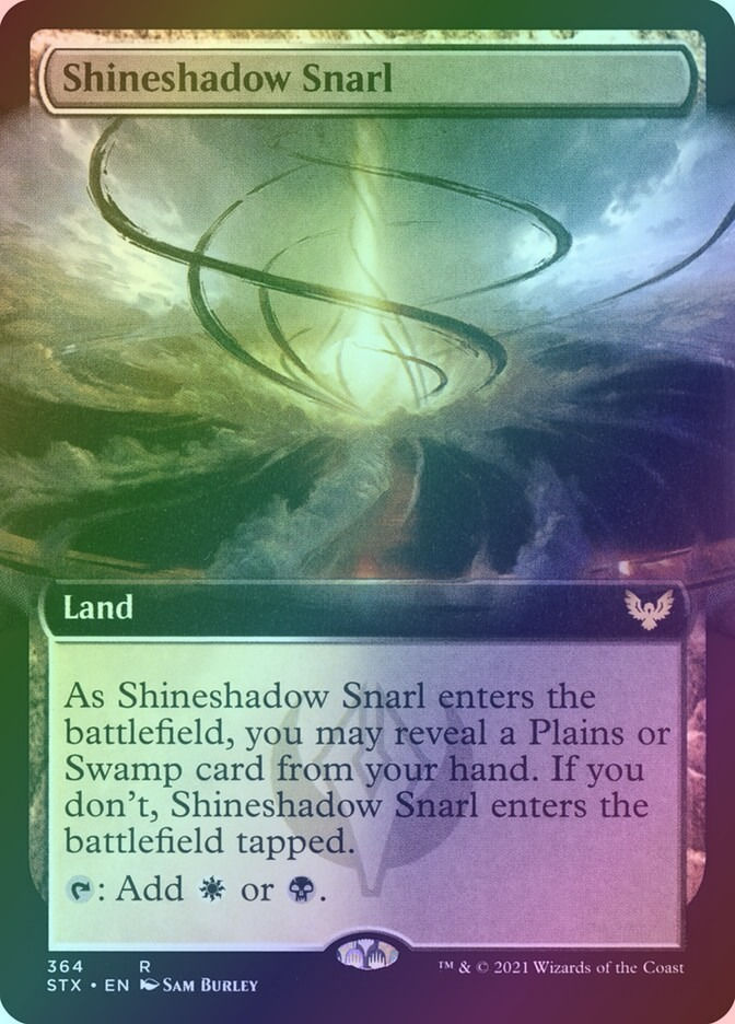 Shineshadow Snarl (STX) (364) / Extended Art / Foil