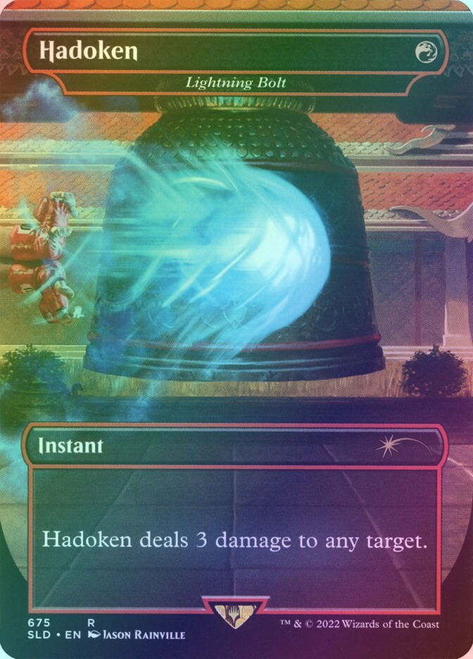 Lightning Bolt (SLD) (675) / Borderless / Foil