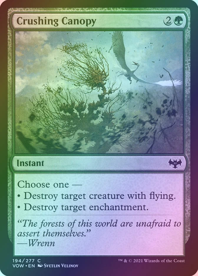 Crushing Canopy (VOW) (194) / Foil