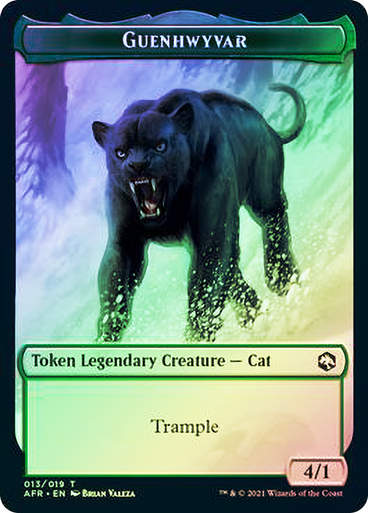 Token (Guenhwyvar // Spider) (TAFR) / Foil