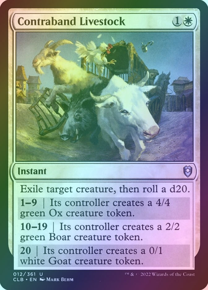 Contraband Livestock (CLB) (12) / Foil