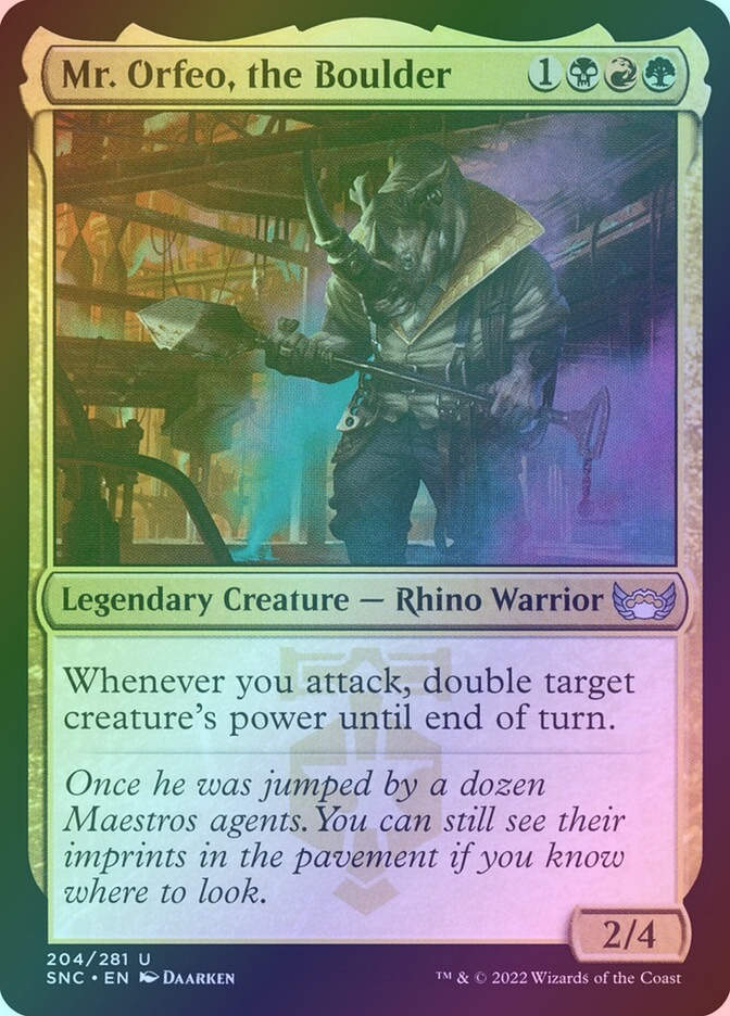 Mr. Orfeo, the Boulder (SNC) (204) / Foil