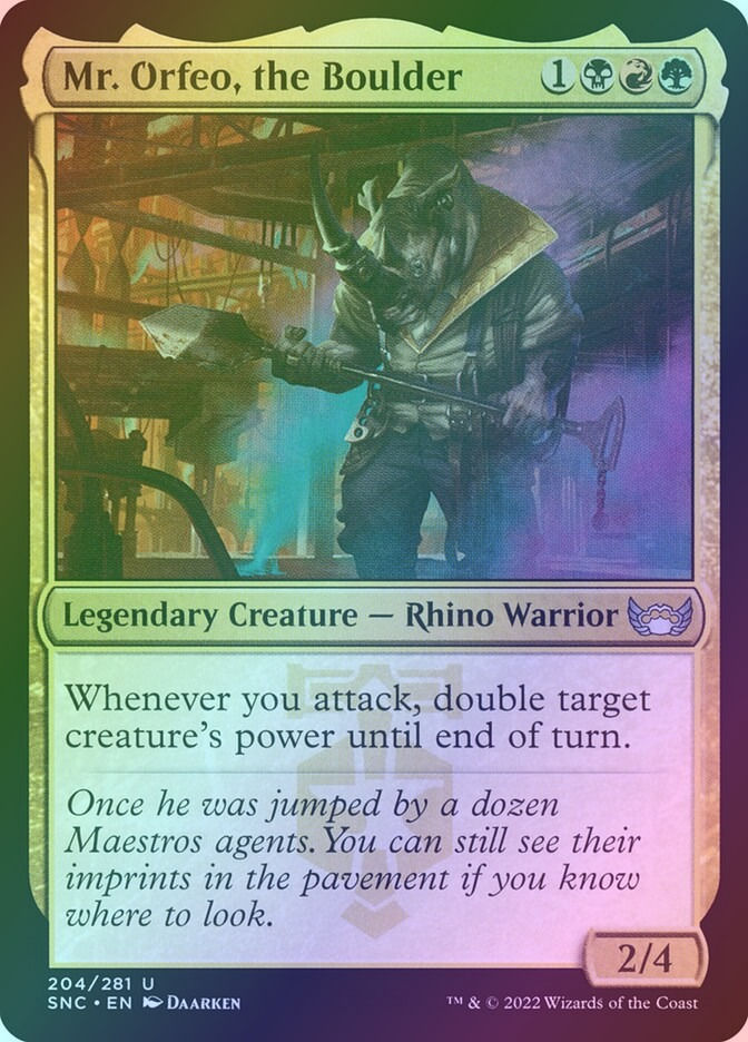 Mr. Orfeo, the Boulder (SNC) (204) / Foil