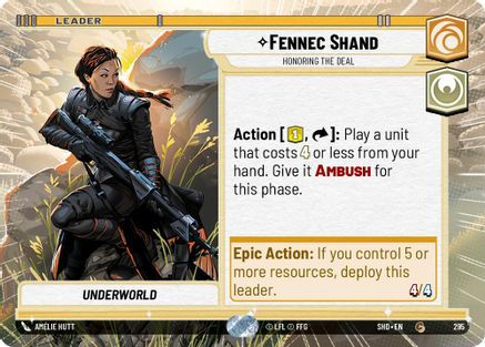 Fennec Shand - Honoring the Deal (Hyperspace) (SHD_#295)