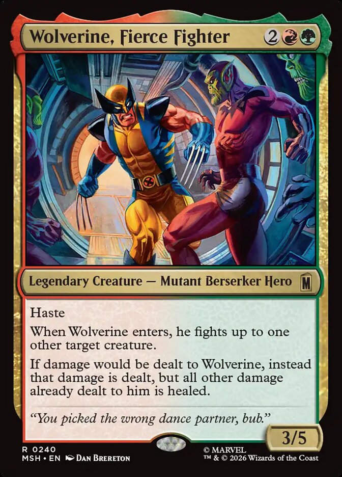 Wolverine, Fierce Fighter (MSH) (240)