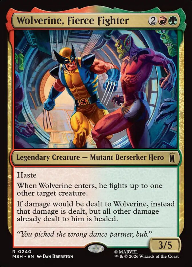 Wolverine, Fierce Fighter (MSH) (240)