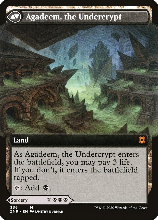 Agadeem's Awakening // Agadeem, the Undercrypt (ZNR) (336) / Ext Art — cara 2 de 2