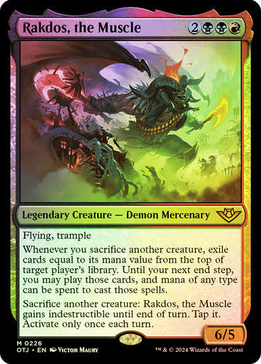Rakdos, the Muscle (otj) (226) / Foil