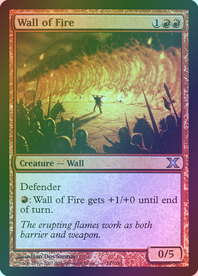 Wall of Fire (10E) (247★) / Foil