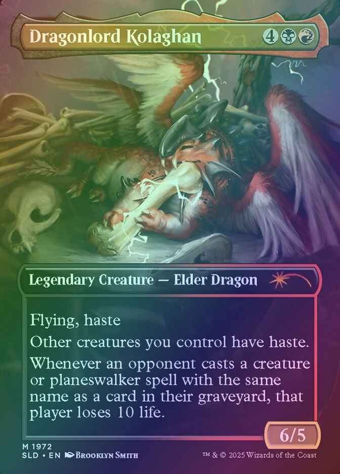 Dragonlord Kolaghan // Dragonlord Kolaghan (SLD) (1972) / Borderless / Foil — cara 2 de 2