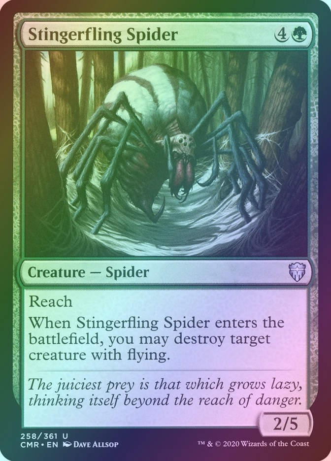 Stingerfling Spider (CMR) (258) / Foil
