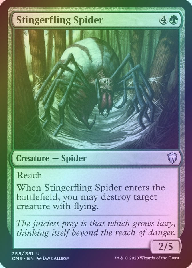 Stingerfling Spider (CMR) (258) / Foil