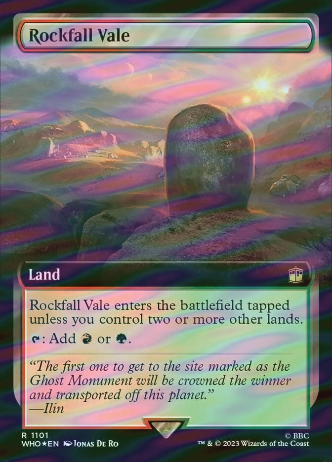 Rockfall Vale (WHO) (1101) / Extended Art / Surge Foil