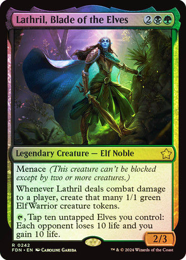 Lathril, Blade of the Elves (FDN) (242) / Foil