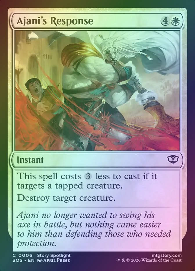 Ajani's Response (SOS) (6) / Foil