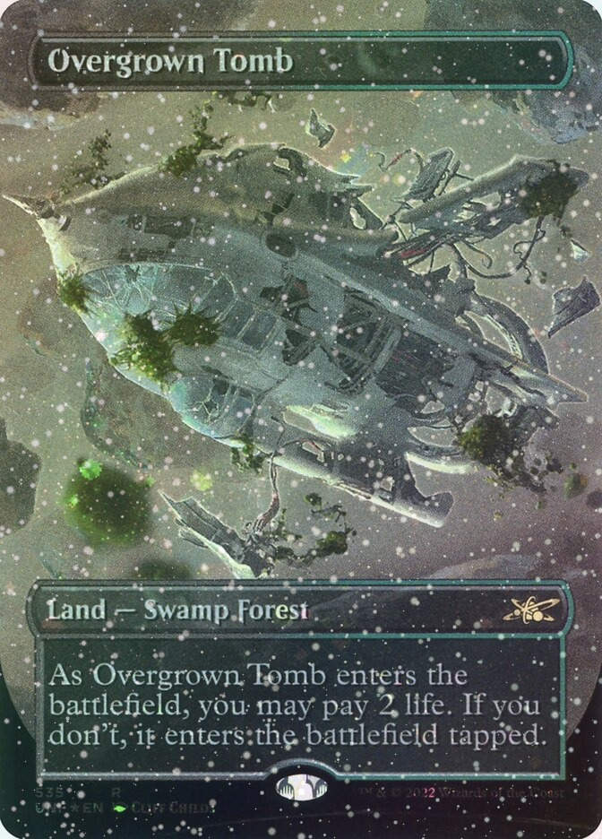 Overgrown Tomb (UNF) (535) / Borderless / Galaxy Foil