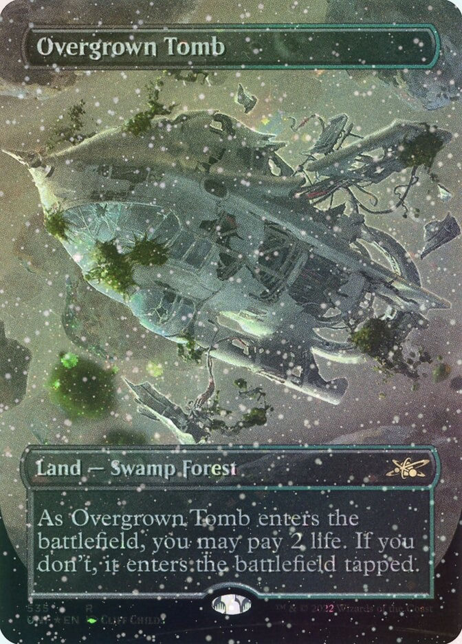 Overgrown Tomb (UNF) (535) / Borderless / Galaxy Foil