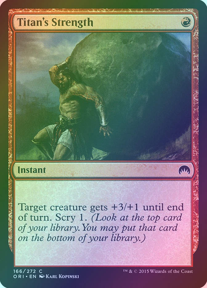 Titan's Strength (ORI) (166) / Foil