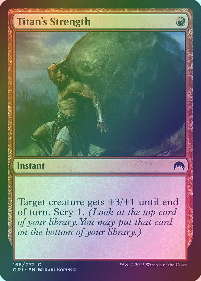 Titan's Strength (ORI) (166) / Foil