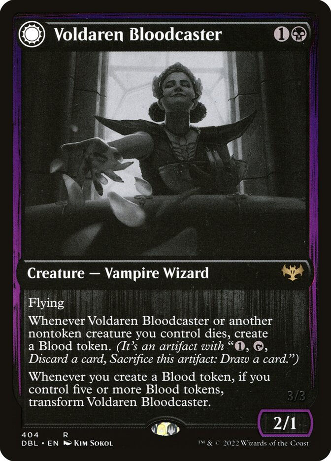 Voldaren Bloodcaster // Bloodbat Summoner (DBL) (404) — cara 1 de 2