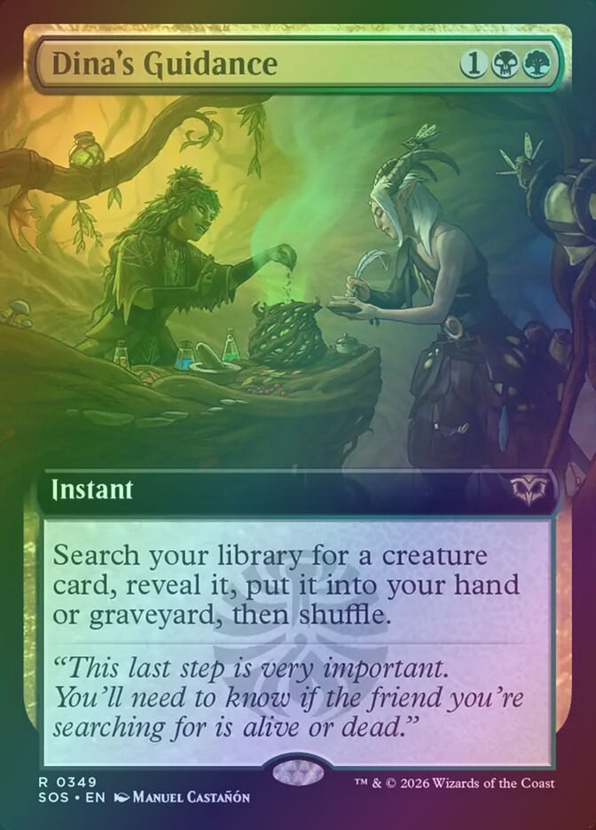 Dina's Guidance (SOS) (349) / Extended Art / Foil