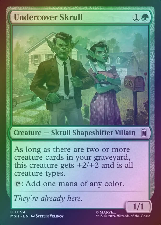 Undercover Skrull (MSH) (194) / Foil