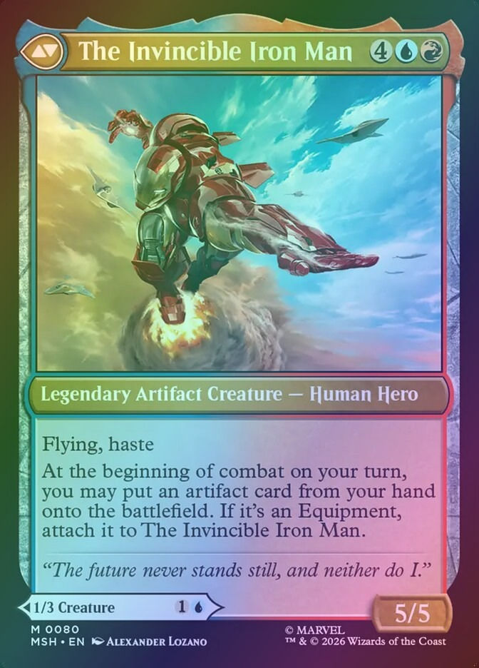 Tony Stark // The Invincible Iron Man (MSH) (80) / Foil — cara 2 de 2