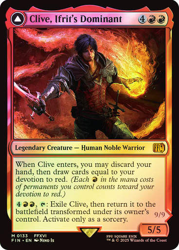 Clive, Ifrit's Dominant // Ifrit, Warden of Inferno (FIN) (133) / Foil