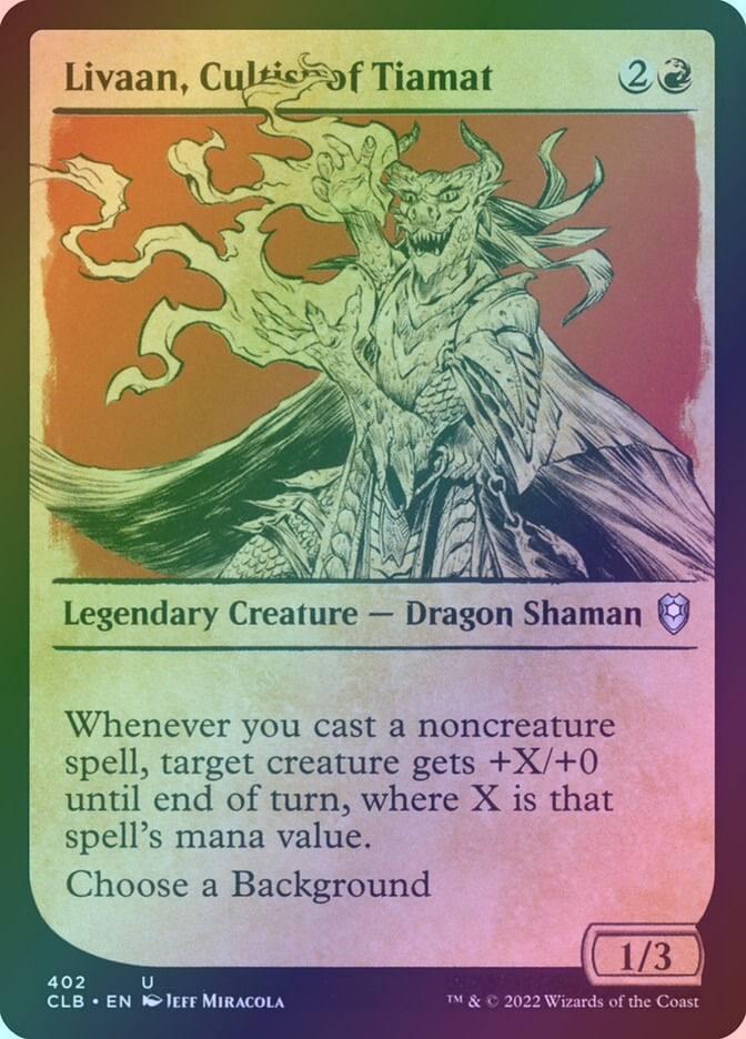 Livaan, Cultist of Tiamat (CLB) (402) / Showcase / Foil