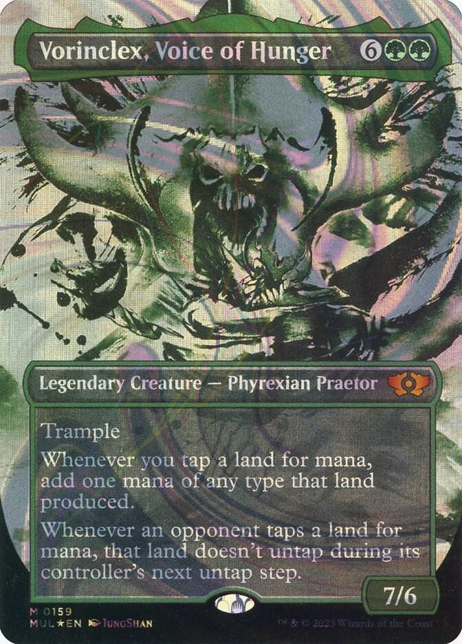 Vorinclex, Voice of Hunger (MUL) (159) / Borderless / Showcase / Halo Foil
