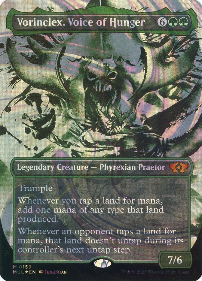 Vorinclex, Voice of Hunger (MUL) (159) / Borderless / Showcase / Halo Foil