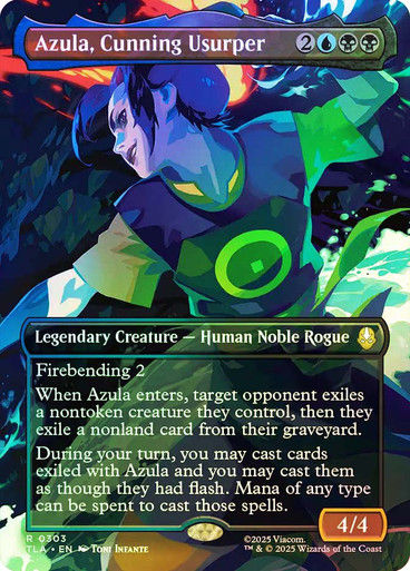 Azula, Cunning Usurper (TLA) (303) / Borderless / Foil