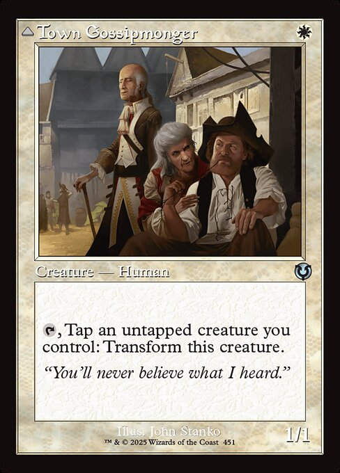 Town Gossipmonger // Incited Rabble (INR) (451) / Retro Frame