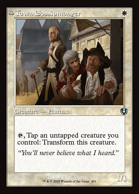 Town Gossipmonger // Incited Rabble (INR) (451) / Retro Frame