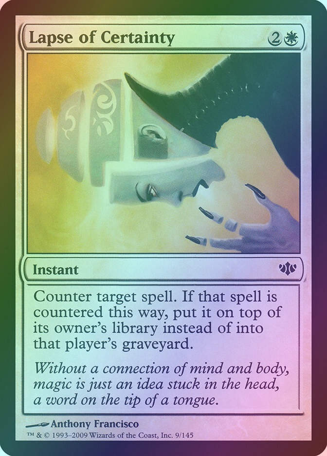 Lapse of Certainty (CON) (9) / Foil