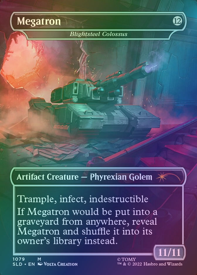 Blightsteel Colossus // Blightsteel Colossus (SLD) (1079) / Borderless / Foil — cara 2 de 2