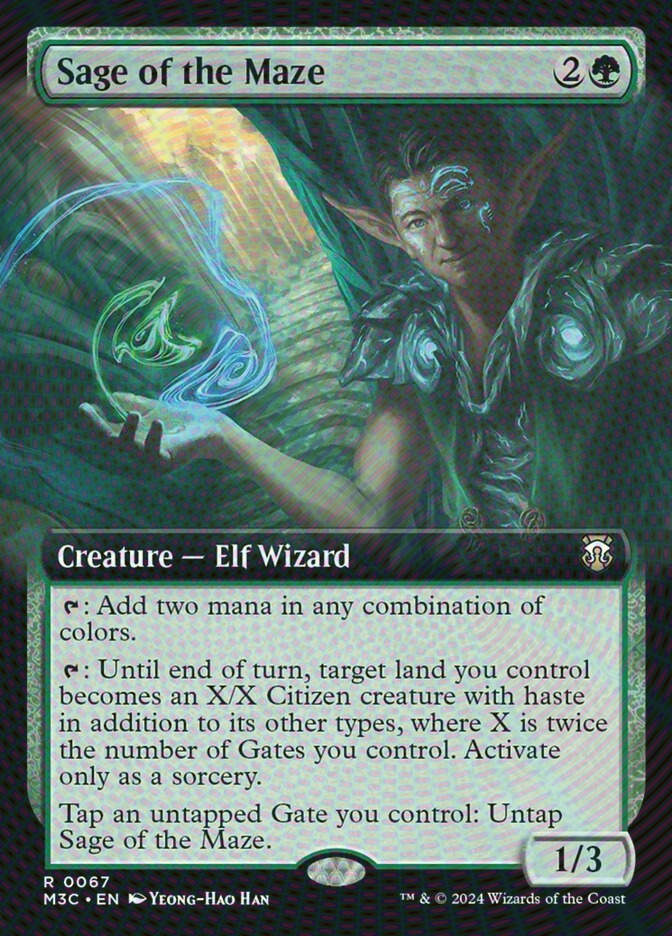 Sage of the Maze (M3C) (67) / Extended Art / Ripple Foil