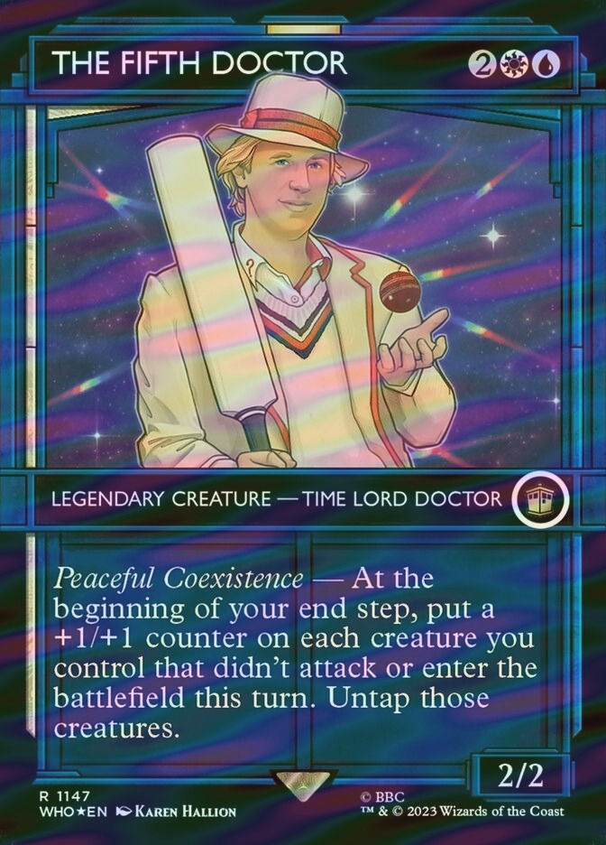 The Fifth Doctor (WHO) (1147) / Borderless / Showcase / Surge Foil