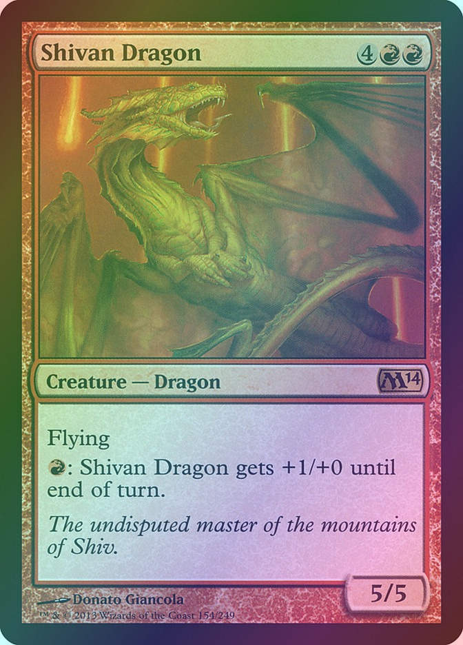 Shivan Dragon (M14) (154) / Foil