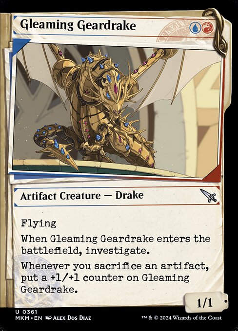 Gleaming Geardrake (mkm) (361) / Showcase