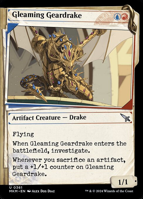 Gleaming Geardrake (mkm) (361) / Showcase