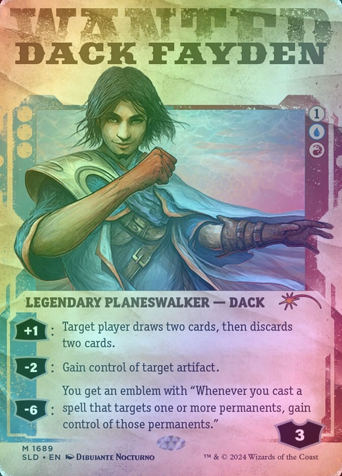 Dack Fayden (SLD) (1689) / Borderless / Showcase / Rainbow Foil