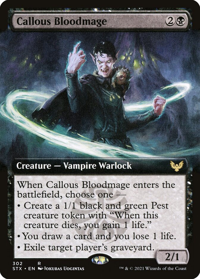 Callous Bloodmage (STX) (302) / Extended Art